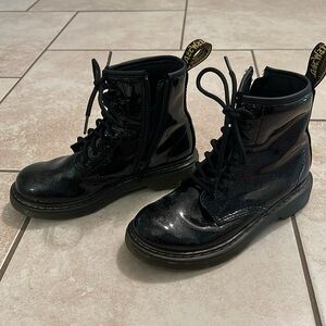 Black sparkle doc martens